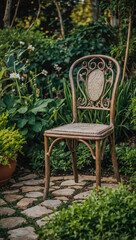 Obraz premium Chair in a garden.