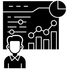 Pitch Deck glyph icon