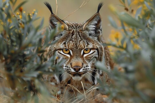 Iberian Lynx Near Extinction Thriving Populations Once world rarest cat Iberian lynx population increased thanks conservation Depict striking Iberian lynx emerging dense Mediterranean scrubland