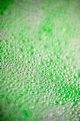 Water Condensation Small Bubbles Moisture on a Glass Window Close up Abstract Background