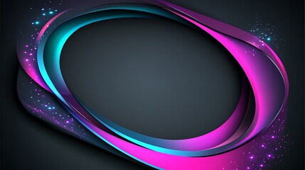 Colorful abstract curves of light and shadow creating a visual design
