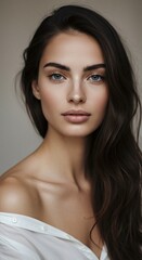 Naklejka premium cosmetic model