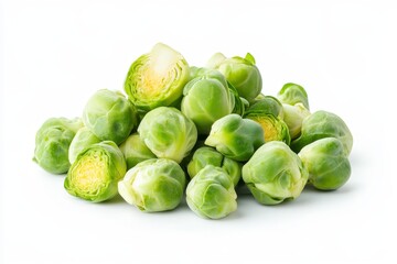 Pile of fresh Brussels sprouts