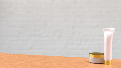 The Cosmetic product for Beauty concept 3d Rendering..