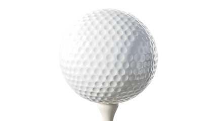 Golf Ball on Tee HighResolution Image for Sports Recreation and Design Projects