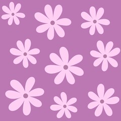 Fototapeta premium Floral seamless pattern with wildflowers