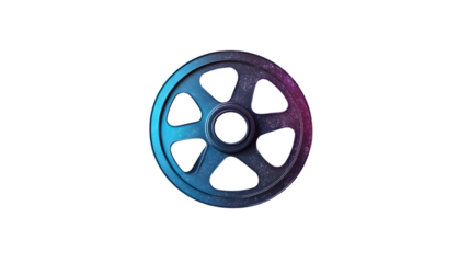 Gradient Film Reel Icon with Vibrant Colors and Modern Design for Media Entertainment and Cre