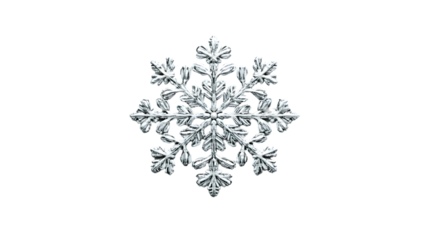 Intricate Snowflake Design on Black Background Perfect for Winter Christmas and Holiday Them
