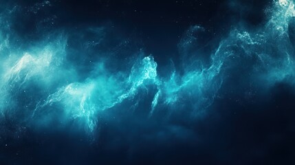 Celestial Teal Nebula