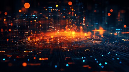 Obraz premium Heat map showing employee productivity data analysis workforce management