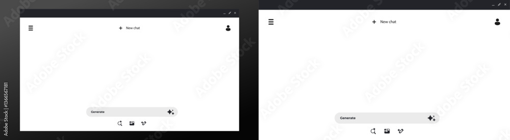 Poster ai interface shows a simple chat box with icons for user actions, designed for easy interaction.