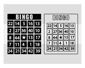 bingo cards svg, bingo svg,  svg, bingo balls svg, game svg, silhouette, bingo vector, bingo monogram, split monogram, cilcle monogram