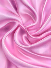 Obraz premium Soft pink satin fabric folds