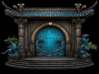 Asian Dragon Gate Fantasy Portal.