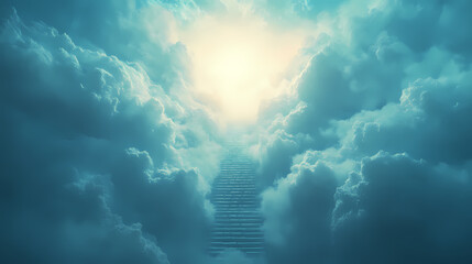 heavenly stairway clouds