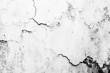 Obraz premium Cracked White Wall Texture