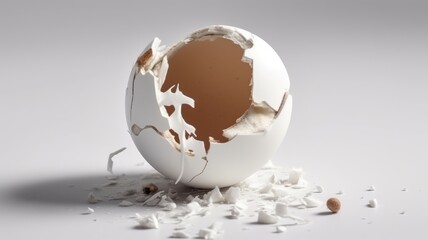 broken egg shell