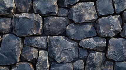 Rustic stone wall texture with rough surface and natural colors for background