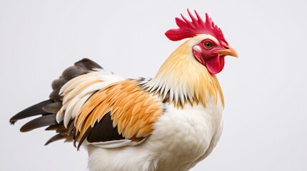 Fototapeta premium Majestic Chicken Portrait in Natural Light - High-Resolution Wide Shot