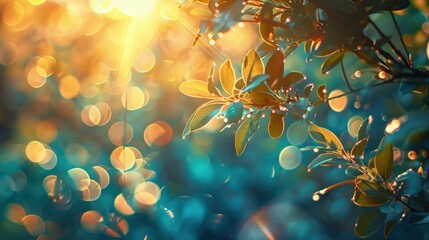 Bokeh with Light Rays: Rays of light breaking through trees or windows bring a soft, atmospheric quality to the bokeh, enhancing the image with a natural, peaceful glow.
