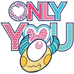 Monster party design vector concept. Cute scary monster characters in monster party text with colorful party elements like balloons in blue background. Vector Illustration.