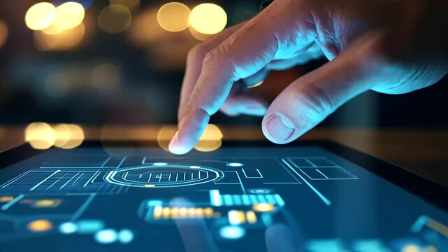Efficient digital processes in a contemporary office environment.