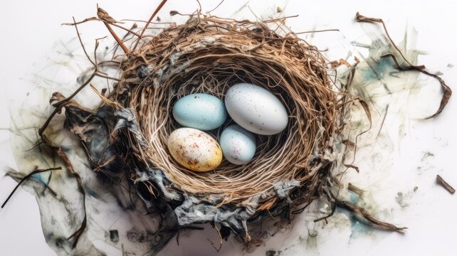 nest with eggs