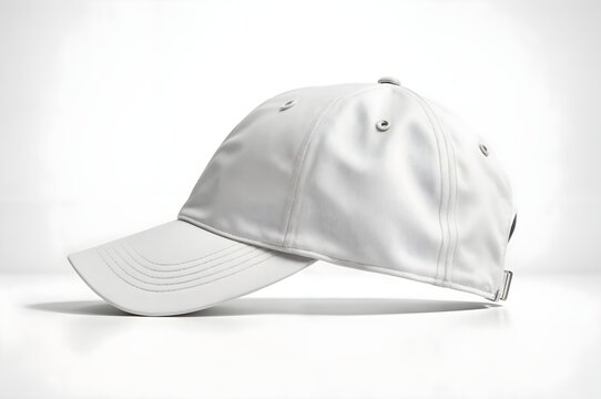 Minimalist White Baseball Cap Mockup for Apparel Branding