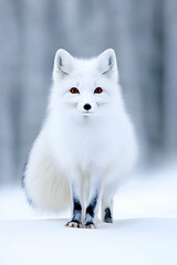 fox in snow