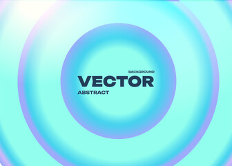 Aqua Concentric Background Smooth Circular Glow