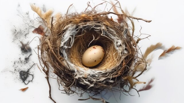 nest with eggs