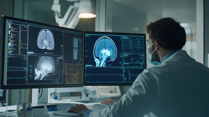 An AI powered system optimizing healthcare diagnostics by analyzing patient data, AI-assisted disease detection, and real-time health monitoring for better treatment plans