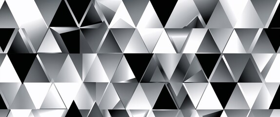 Fototapeta premium Platinum alloy triangles vector pattern abstract design illustration background