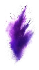 Vibrant Purple Powder Explosion.