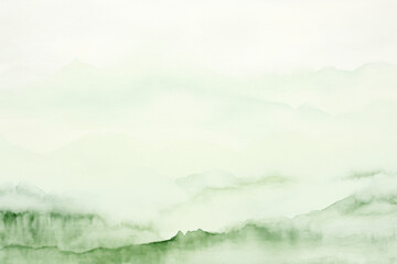 Serene watercolor mountain  png paint texture overlay, transparent background