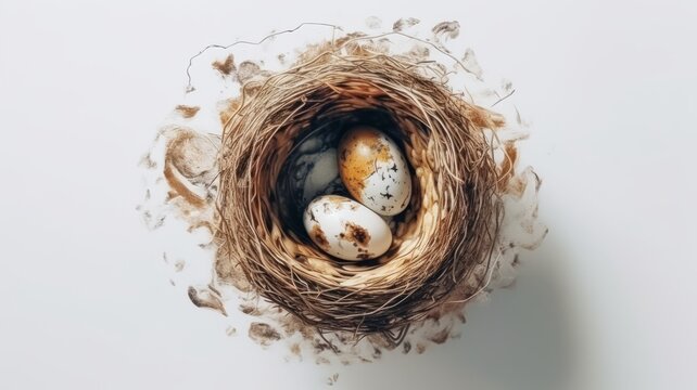 nest with eggs