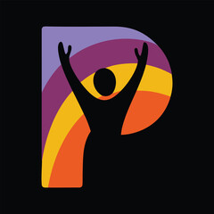 Simple abstract logo for club