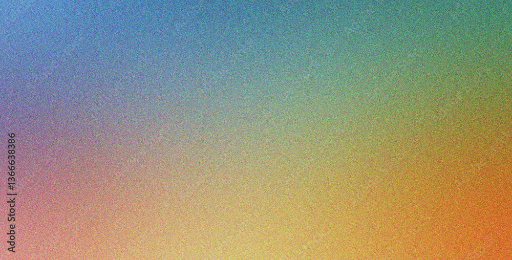 Sticker abstract green yellow blue style with gradient texture and blur noise effect soft, grainy, smooth
