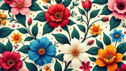 Intricate, flowing floral design, continuous pattern, leaves, gold