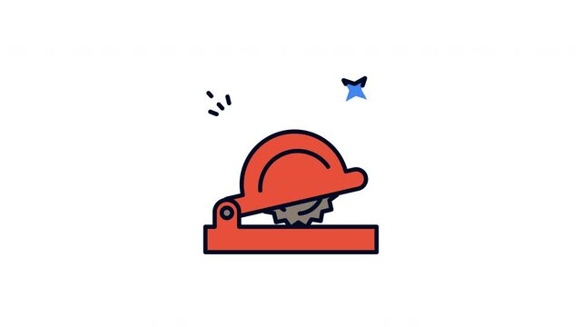 Precision Cutting Saw Animation Motion Graphic