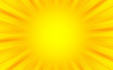 Obraz premium Pop art comic sun rays effect background with halftone. Cartoon abstract vector background. Suitable for templates, sale banners, events, ads, web and pages