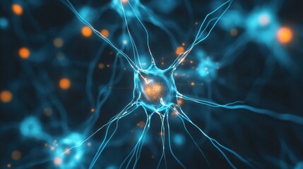 A conceptual image of a neural network processing deep learning data.