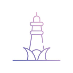 Minare Pakistan vector icon