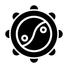 yin yang Solid icon
