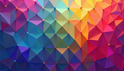 Obraz premium Repeating triangles forming a colorful mosaic, color, shape