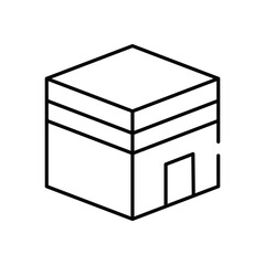 Mecca  vector icon stock illustration