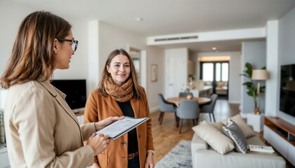 Find Your Dream Home: Real Estate Agent Showing Property to Client