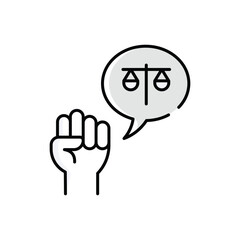 Activism  Vector icon