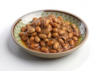 Fresh and warm foul medames beans garnished with herbs, served in a traditional Middle Eastern dish, ideal for a savory meal