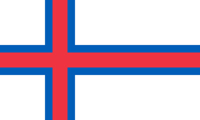 Obraz premium Flag of the Faroe Islands waving against a clear background during a cultural event in the archipelago